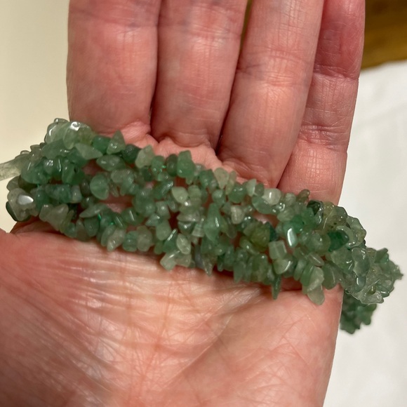 Necklace-Avertine nugget, NWOT, shades of green, 18”, 925 clasp, weighted 2.7 oz - Picture 13 of 14